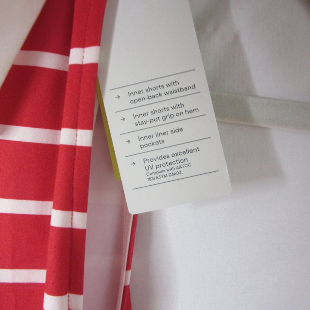 All in Motion Knit Polo Active Dress Skort Red White Stripes Size XXL NWT - Picture 7 of 10